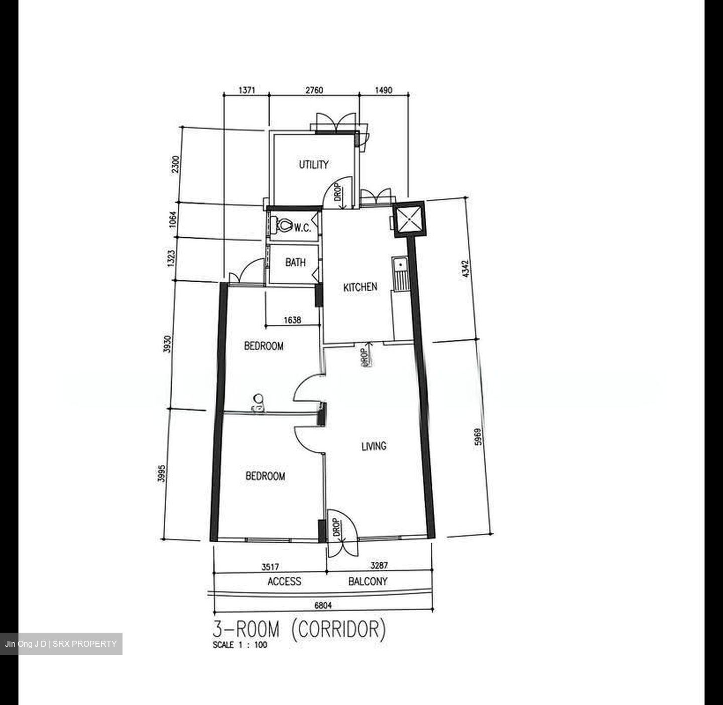 Blk 1 Brickworks Estate (Bukit Merah), HDB 3 Rooms #610739711